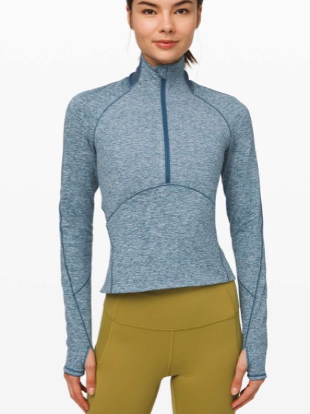 Lululemon Always Alert 1/2 Zip
Heathered Petrol Blue size 2